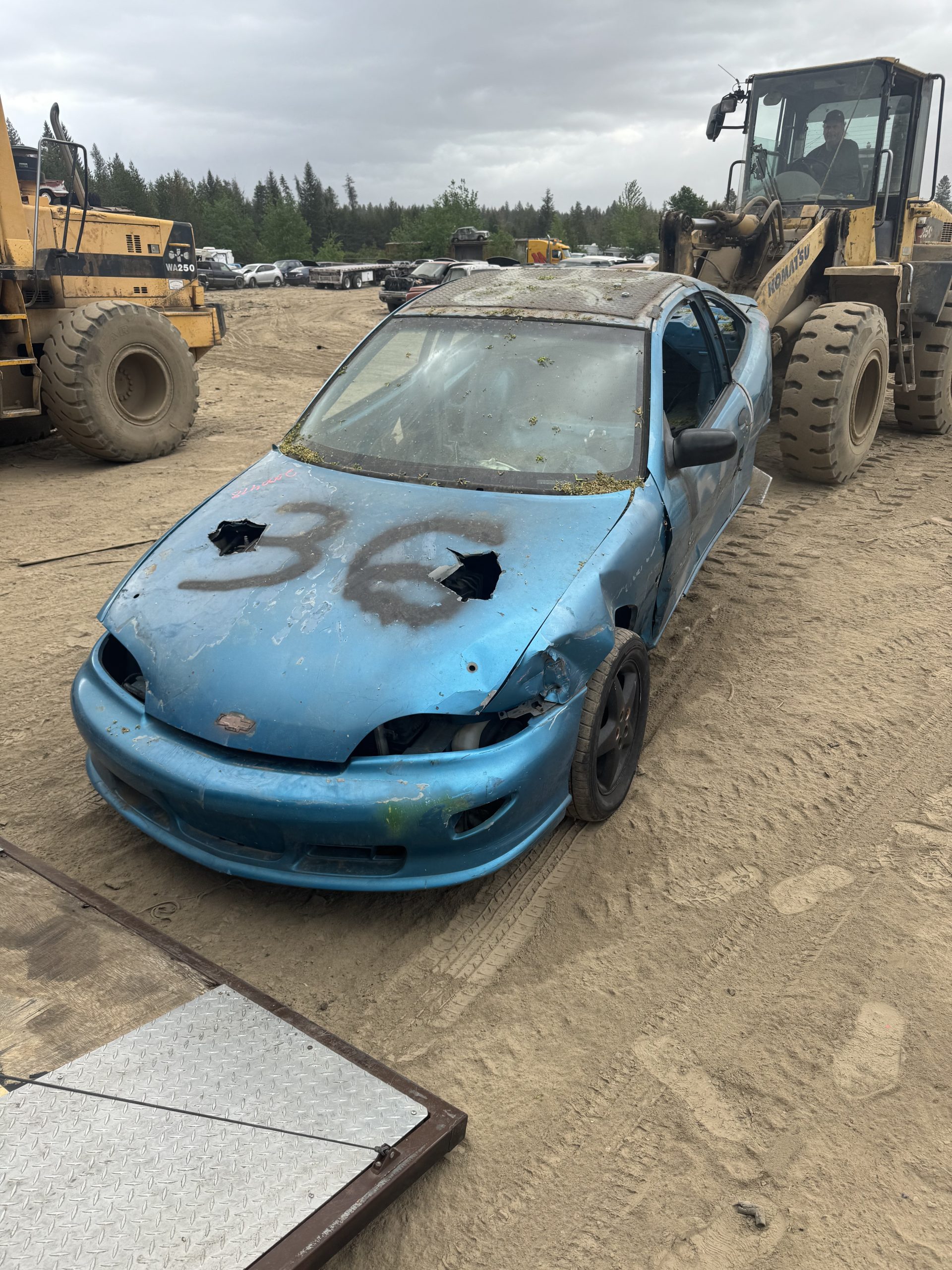 The #36 Cavalier after its final night